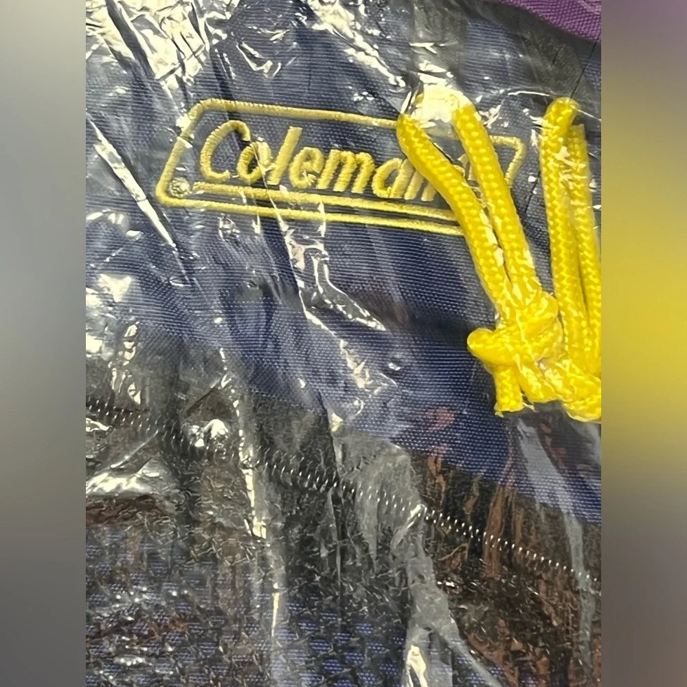 Coleman- Backpack, New in Bag, Around 15.5 inches tall,‎ Purple/Black/Yellow